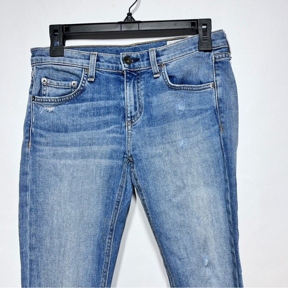 Rag & Bone Dre Boyfriend Jeans in June Wash 25 - Picture 4 of 14